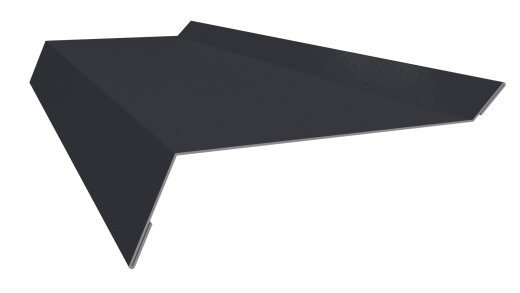 Планка примыкания в штробу 20x60x10 мм, 7024 графитовый серый глянцевый