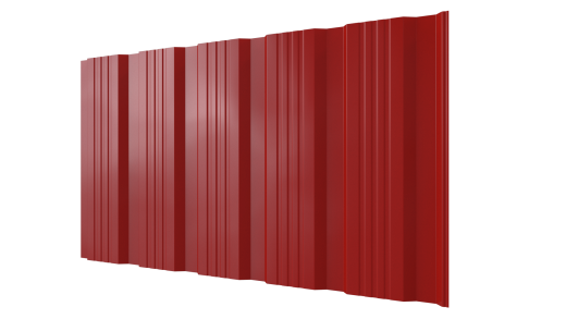 Профнастил К20 1195/1130x0,45 мм, 3020 транспортный красный глянцевый