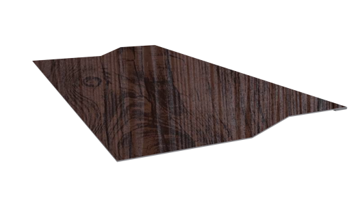 Планка крепёжная фальц 50x17x37 мм, Морёный дуб 3D