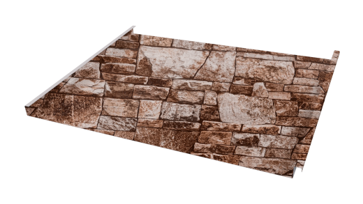 Фальцевая кровля 562/550x0,45 мм, Дикий камень