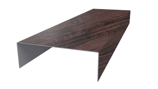 Декоративная накладка 20x60x20 мм, Морёный дуб 3D