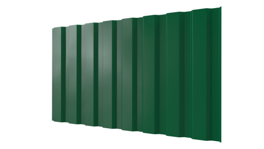 Профнастил С20A 1150/1100x0,4 мм, 6029 мятно-зеленый глянцевый
