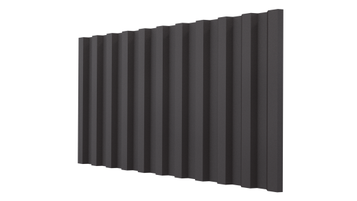 Профнастил С21 1051/1000x0,45 мм, 8019 серо-коричневый матовый