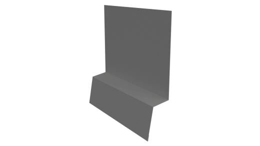 Планка стартовая фальц 135x30x55 мм, 9006 бело-алюминиевый глянцевый