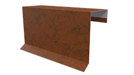 Планка торцевая фальц 65x97 мм, Картэн