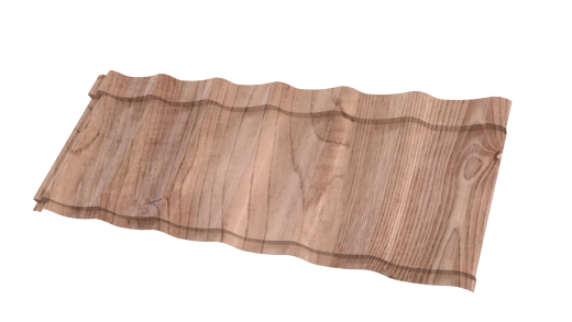 Профиль Феникс 1180/1100x0,45 мм, 8019 Орех 3D