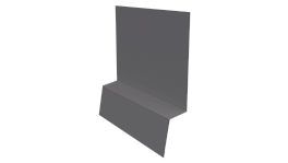 Планка стартовая фальц 135x30x55 мм, 7004 сигнальный серый глянцевый