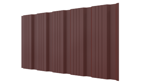Профнастил К20 1195/1130x0,5 мм, 3009 оксид красный матовый