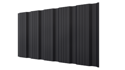 Профнастил К20 1195/1130x0,5 мм, 9005 черный янтарь матовый