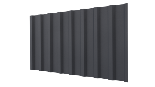 Профнастил С20B 1150/1100x0,45 мм, 7024 графитовый серый матовый