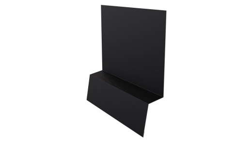 Планка стартовая фальц 135x30x55 мм, 9005 черный янтарь матовый