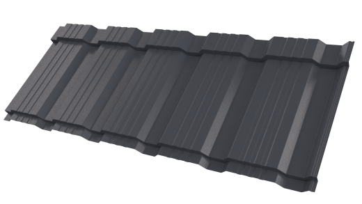 Профиль Пегас 1195/1130x0,45 мм, 7024 графитовый серый матовый