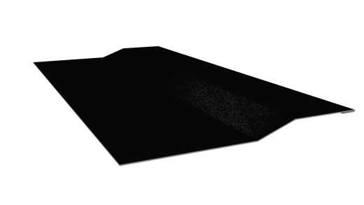 Планка крепёжная фальц 50x17x29 мм, 9005 черный янтарь глянцевый