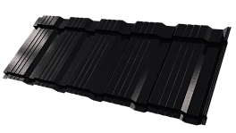 Профиль Пегас 1195/1130x0,4 мм, 9005 черный янтарь глянцевый
