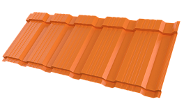 Профиль Пегас 1195/1130x0,45 мм, 2011 насыщенный оранжевый глянцевый