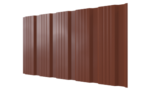 Профнастил К20 1195/1130x0,45 мм, 8004 медно-коричневый глянцевый