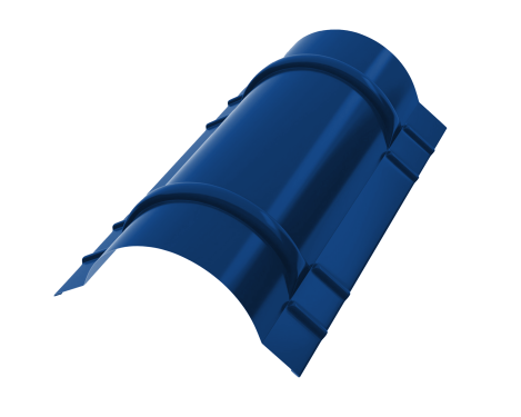 Конёк круглый R110x2000 мм, 5005 сигнальный синий глянцевый