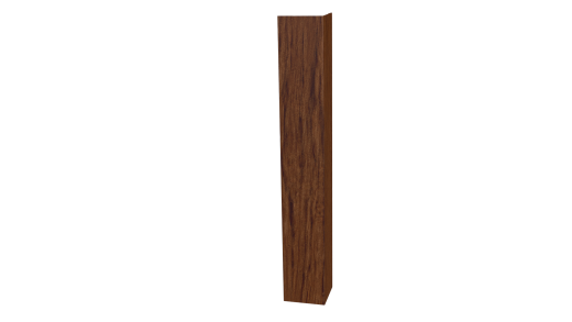 Планка угла наружного 50x50x2000 мм, Золотой орех 3D