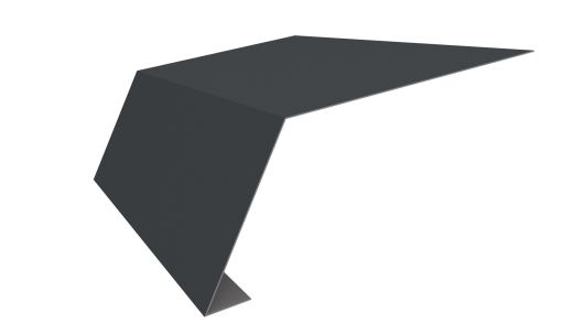 Планка карнизная 100x65x2000 мм, 7011 железно-серый глянцевый