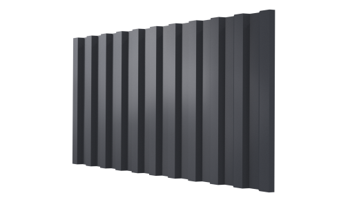 Профнастил С21 1051/1000x0,4 мм, 7024 графитовый серый глянцевый