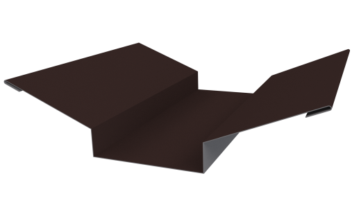Планка ендовы верхняя 76x76x2000 мм, 8017 шоколадно-коричневый PUR Pruf