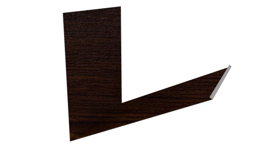 Планка примыкания верхняя к трубе фальц 250x210 мм, Antique wood
