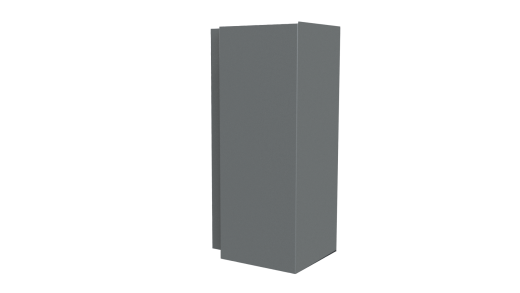 Планка угла наружного сложная Блок-хаус 110x110x2000 мм, 7005 мышино-серый глянцевый