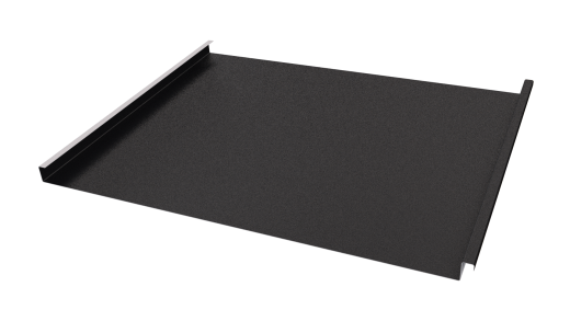 Фальцевая кровля 562/550x0,5 мм, 9005 черный янтарь матовый