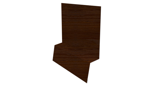 Планка стартовая фальц 135x30x55 мм, Золотистый дуб 3D