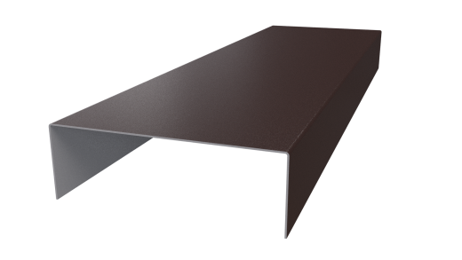 Декоративная накладка 20x60x20 мм, 8017 шоколадно-коричневый PUR Pruf