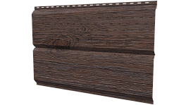 Софит Л-брус перфорированный 264/241x0,45 мм, Морёный дуб 3D