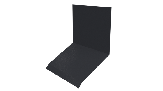 Планка примыкания верхняя к стене фальц 150x130x20 мм, 7024 графитовый серый глянцевый