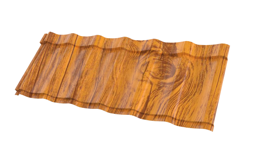 Профиль Феникс 1180/1100x0,45 мм, 8019 Золотистый дуб 3D
