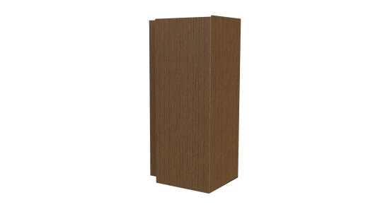 Планка стыковочная сложная Блок-хаус 110x2000 мм, Дуб Сантана 3D