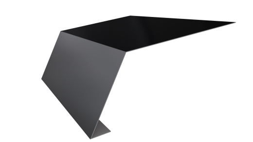 Планка карнизная 100x65x2000 мм, 9005 черный янтарь глянцевый