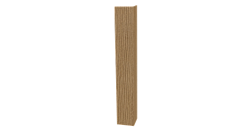 Планка угла наружного 30x30x2000 мм, Орех 3D