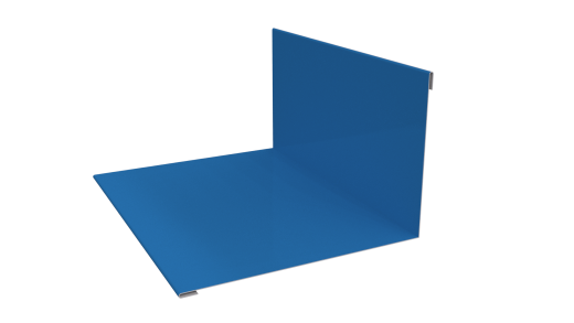 Планка примыкания верхняя 100x150x2000 мм, 5015 небесно-синий глянцевый