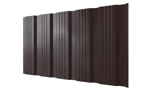 Профнастил К20 1195/1130x0,45 мм, 8017 шоколадно-коричневый глянцевый