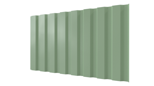 Профнастил С20A 1150/1100x0,7 мм, 6019 бело-зеленый глянцевый