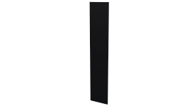 Крепежная планка 10x40x10 мм, 9005 черный янтарь матовый