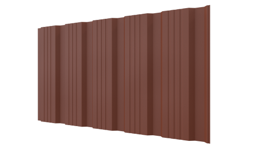 Профнастил К20 1195/1130x0,5 мм, 8004 медно-коричневый матовый