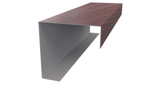Декоративная накладка угловая 20x60x60x20 мм, Античный дуб 3D