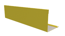 Планка завершающая 10x50x50x10 мм, 1018 цинково-желтый глянцевый