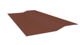 Планка крепёжная фальц 50x17x29 мм, 0,45 8004 медно-коричневый