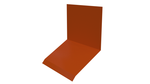 Планка примыкания верхняя к стене фальц 150x130x20 мм, 2004 оранжевый глянцевый