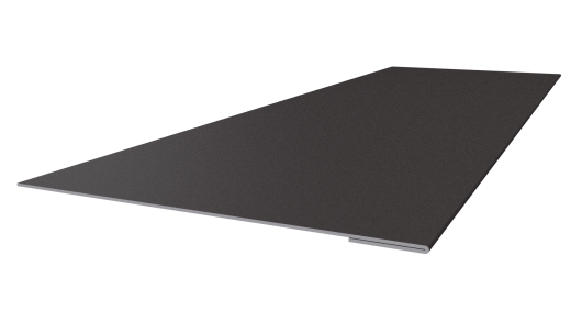 Планка завершающая 65x2000 мм, 8019 серо-коричневый матовый