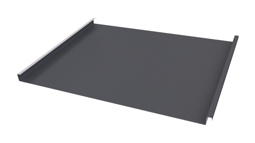 Фальцевая кровля 562/550x0,5 мм, 7024 графитовый серый стальной бархат