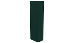 Стойка 40x60x40 мм, 6005 зеленый мох матовый