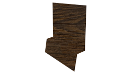 Планка стартовая фальц 135x30x55 мм, Дуб Локарно 3D