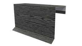 Планка торцевая фальц 65x97 мм, Дуб Винтаж 3D